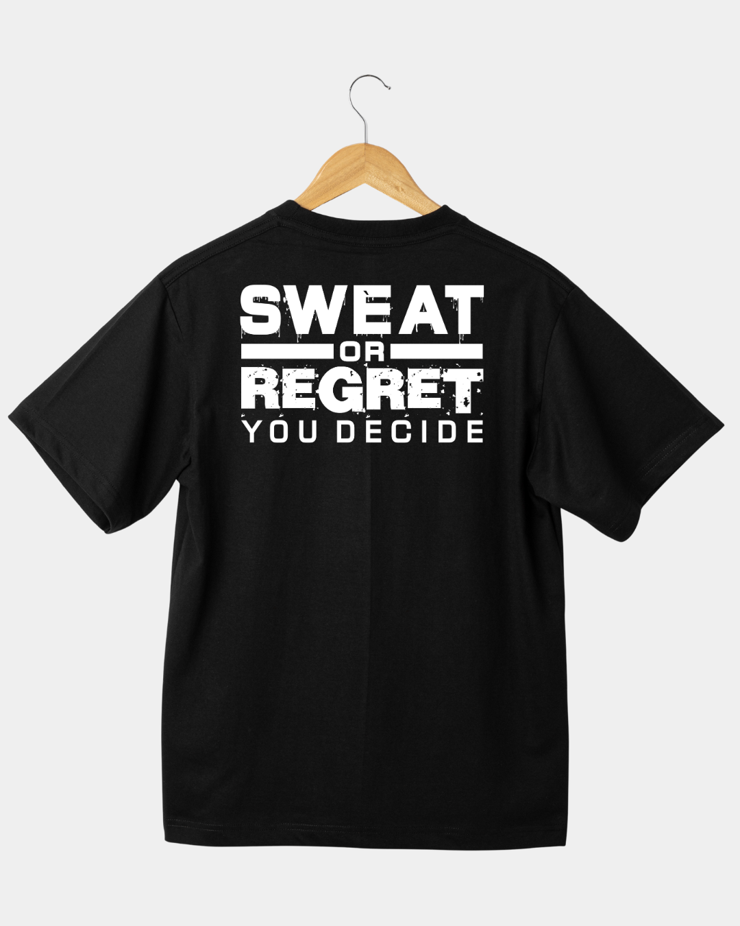 Sweat or regret black Unisex T-shirt