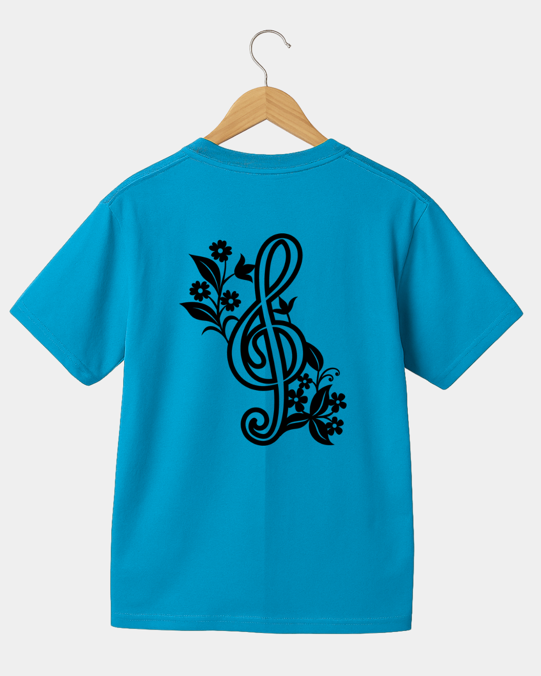 Flower treble clef  Unisex  t-shirt