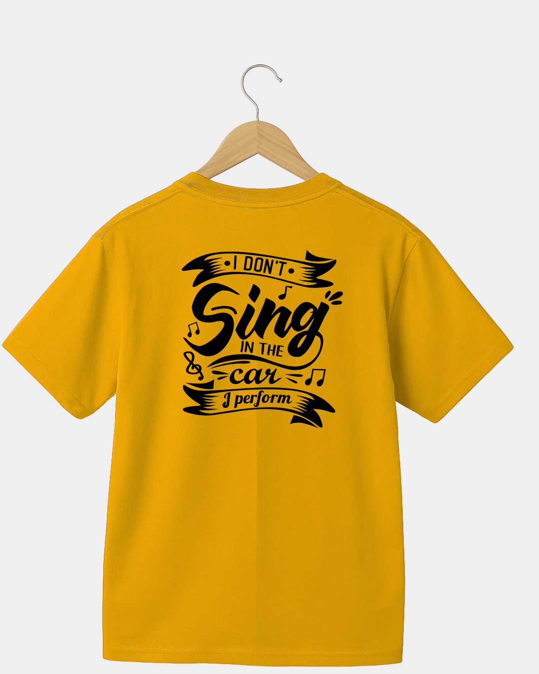 I don't sing in the car. I preform