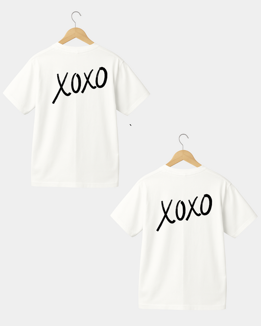 Love XOXO  Men & Women Coulpe T-shirt