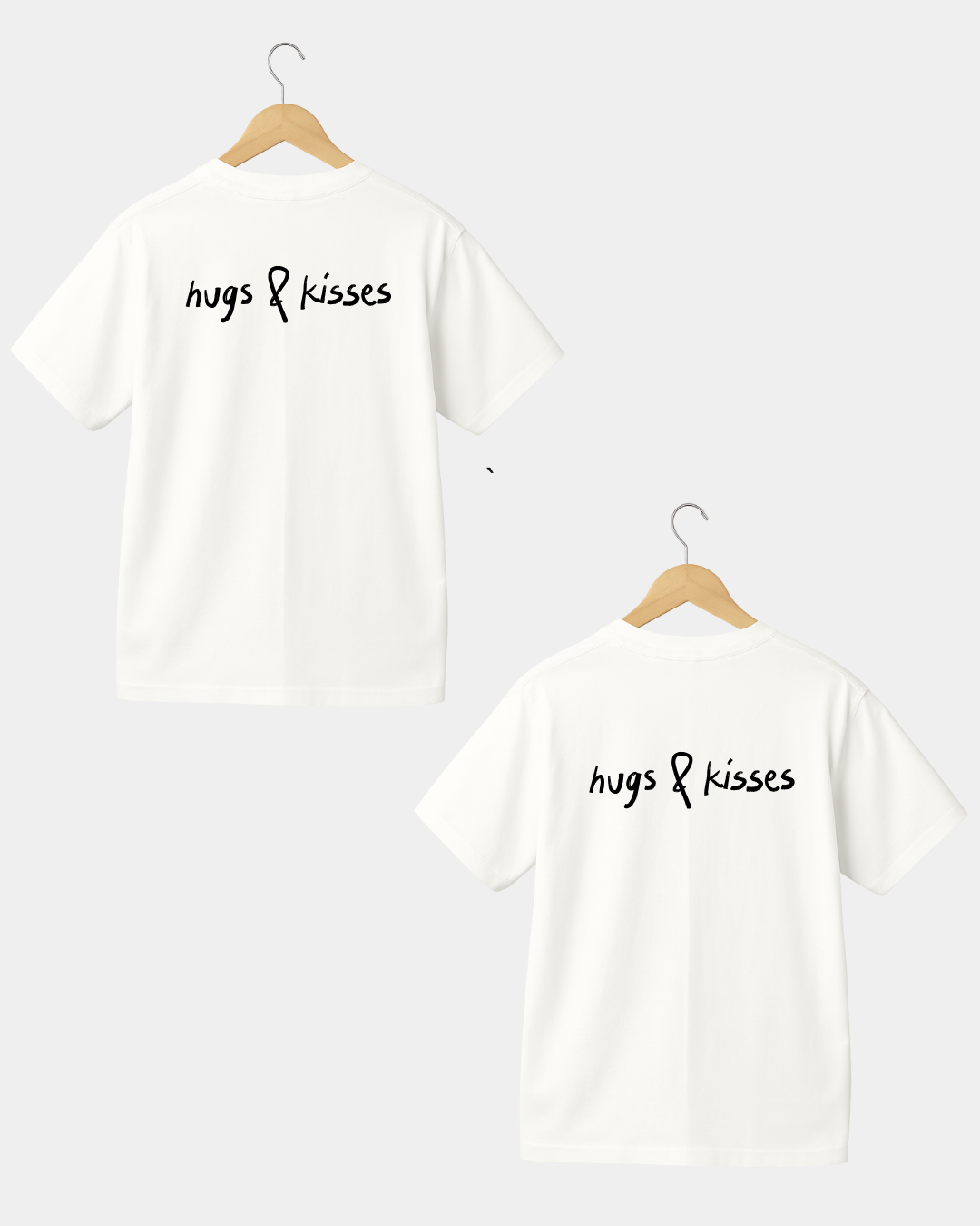 Hugs & Kisses Men & Women Coulpe T-shirt