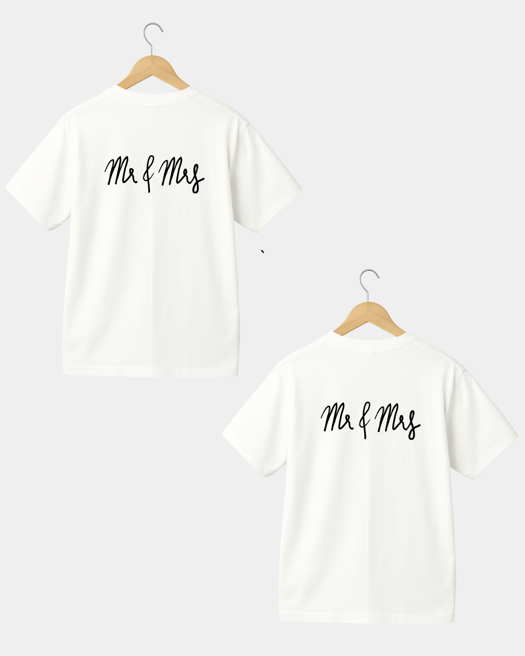 Mr & Mrs Men & Women Coulpe T-shirt