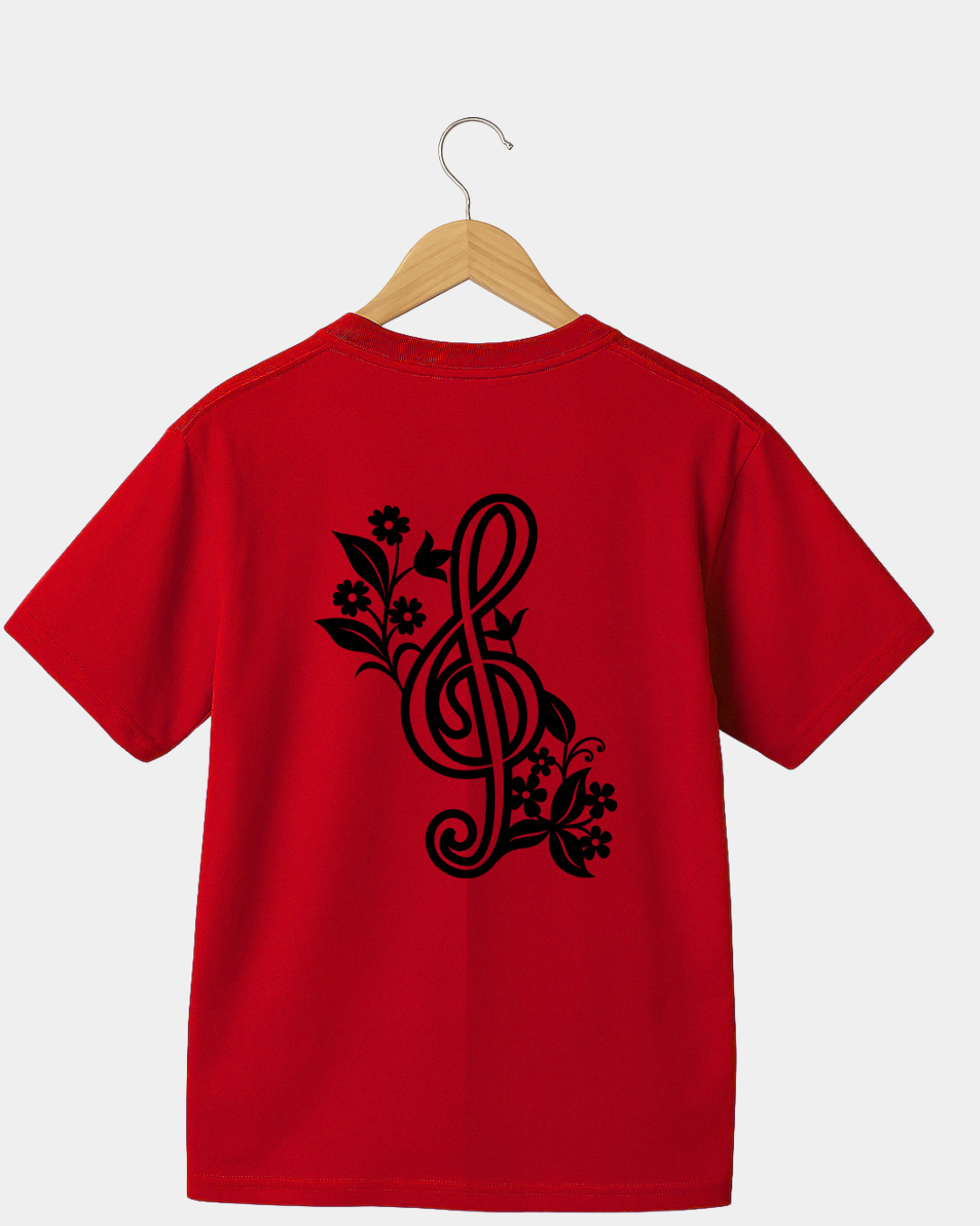 Flower treble clef  Unisex  t-shirt