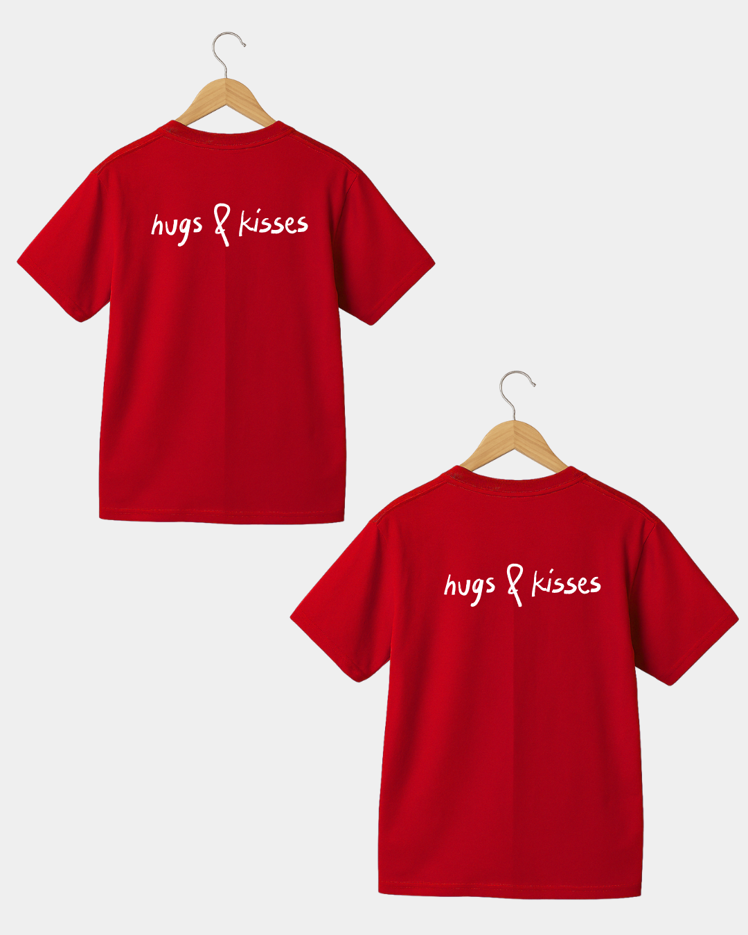 Hugs & Kisses Men & Women Coulpe T-shirt