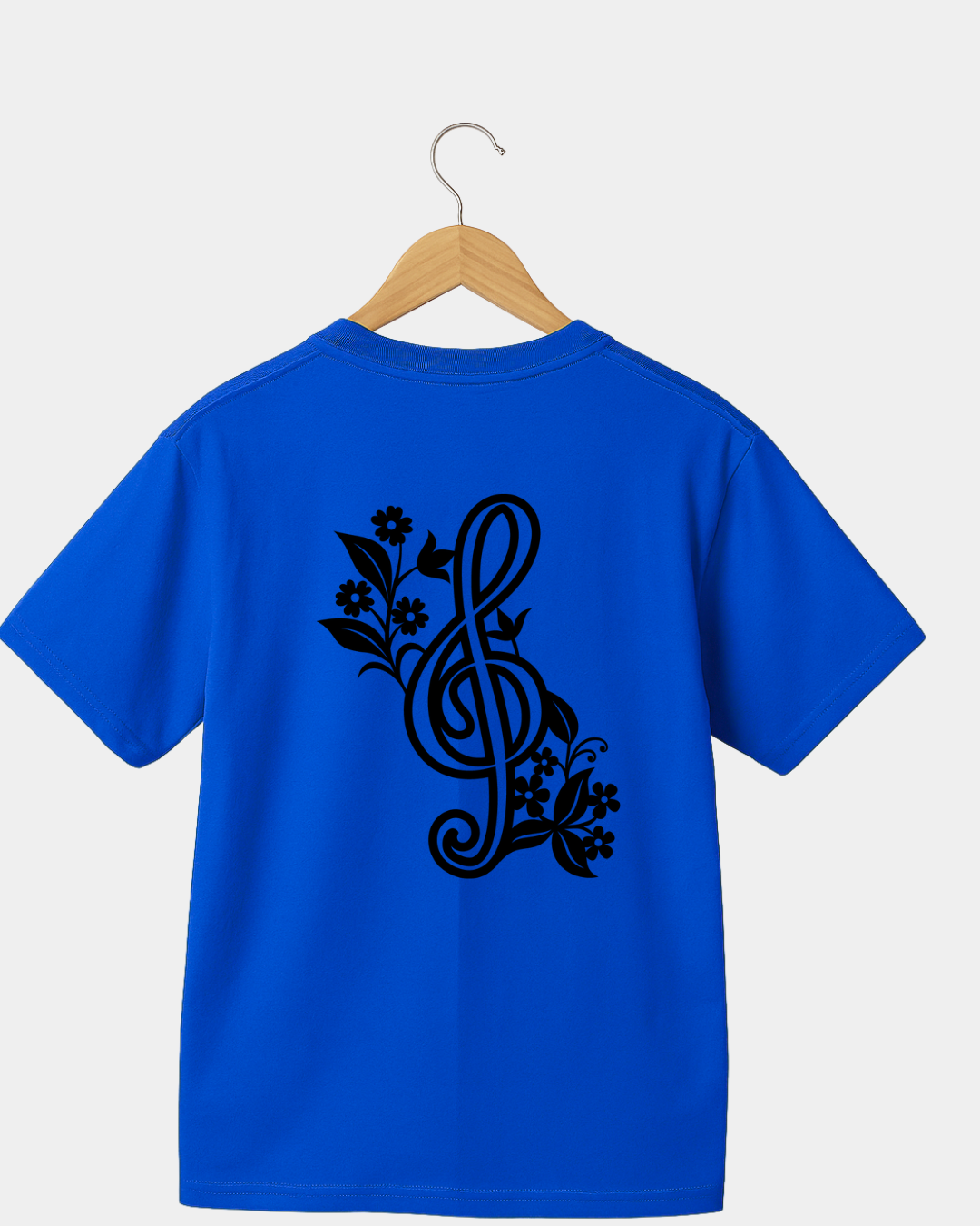 Flower treble clef  Unisex  t-shirt