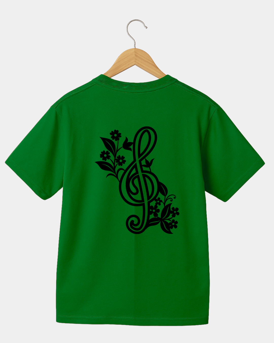 Flower treble clef  Unisex  t-shirt