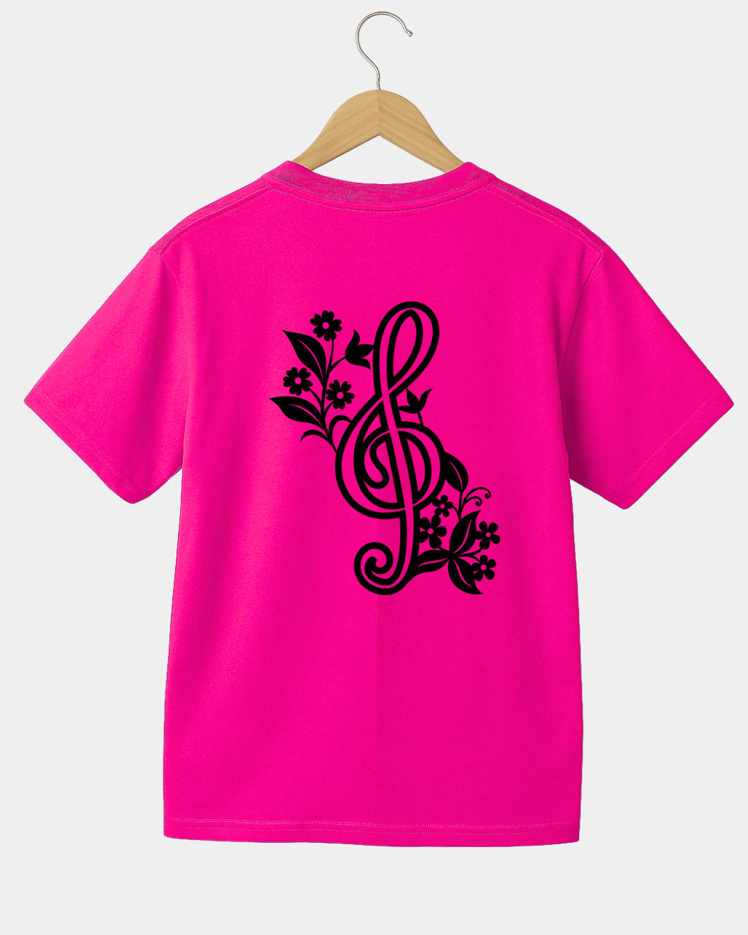Flower treble clef  Unisex  t-shirt