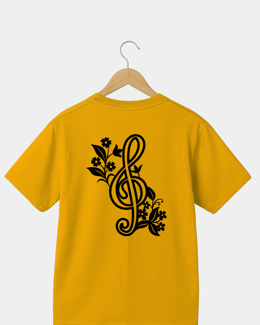 Flower treble clef  Unisex  t-shirt