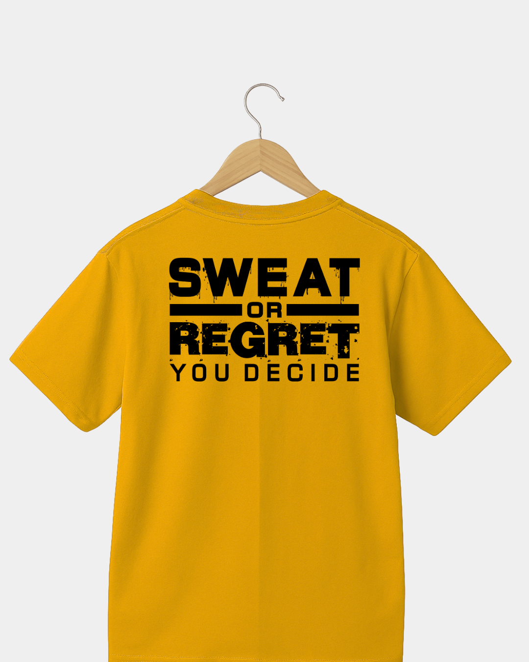 Sweat or regret black Unisex T-shirt