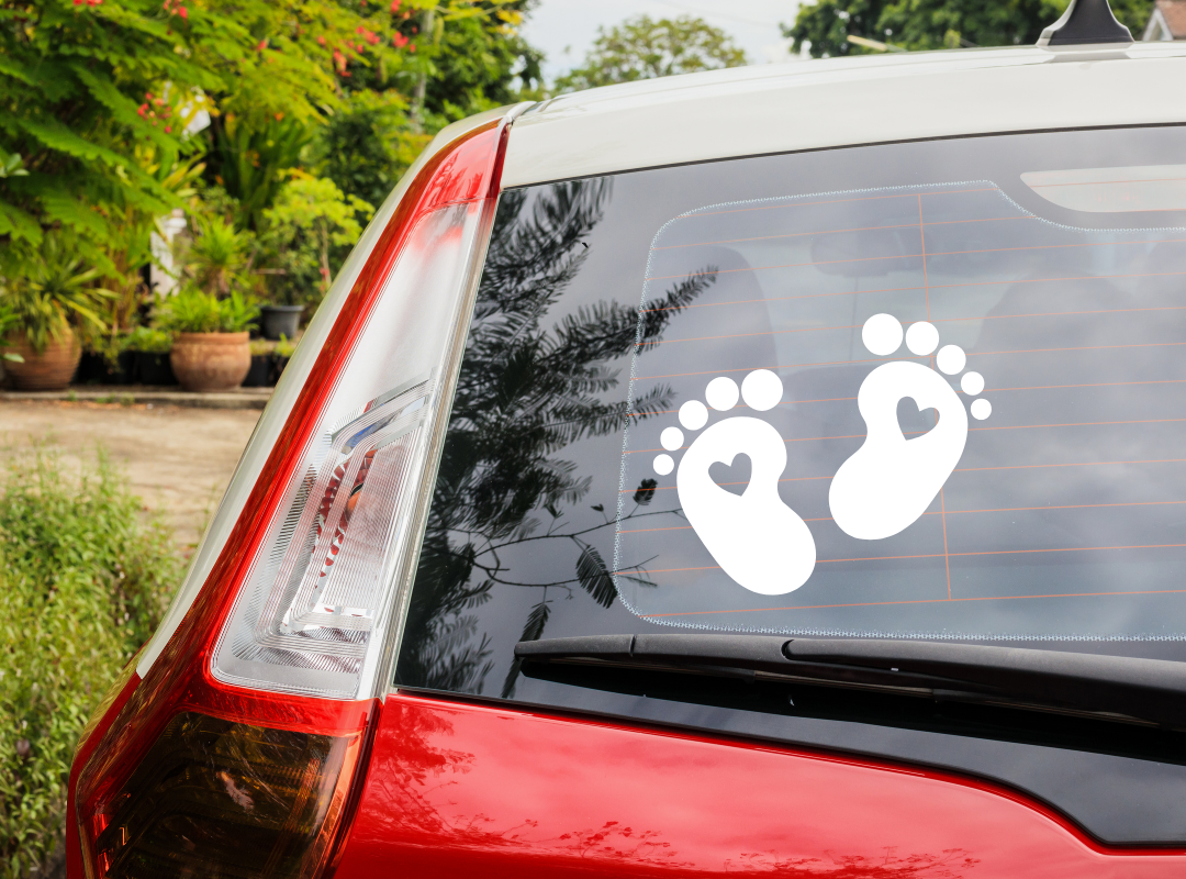 Baby food passenger decal, door decal, window decal. Car Decal